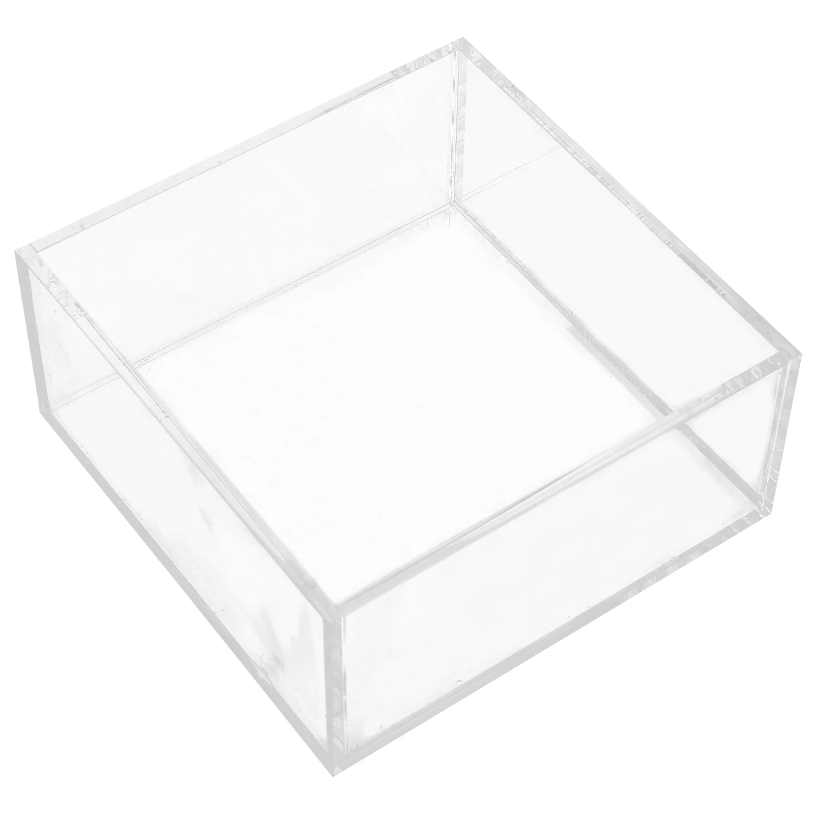 

Acrylic Napkin Square Tissue Box Storage Modern Restaurant Napkin Holders For Tables Hotel Decorative Tabletop Cloth Paper