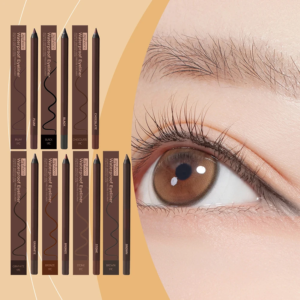 アイライナーペンシル長持ちする防水ジェルアイライナーペンシル女性用アイメイクアップツールのための鋭いアイライナーの鋭いアイライナー化粧品