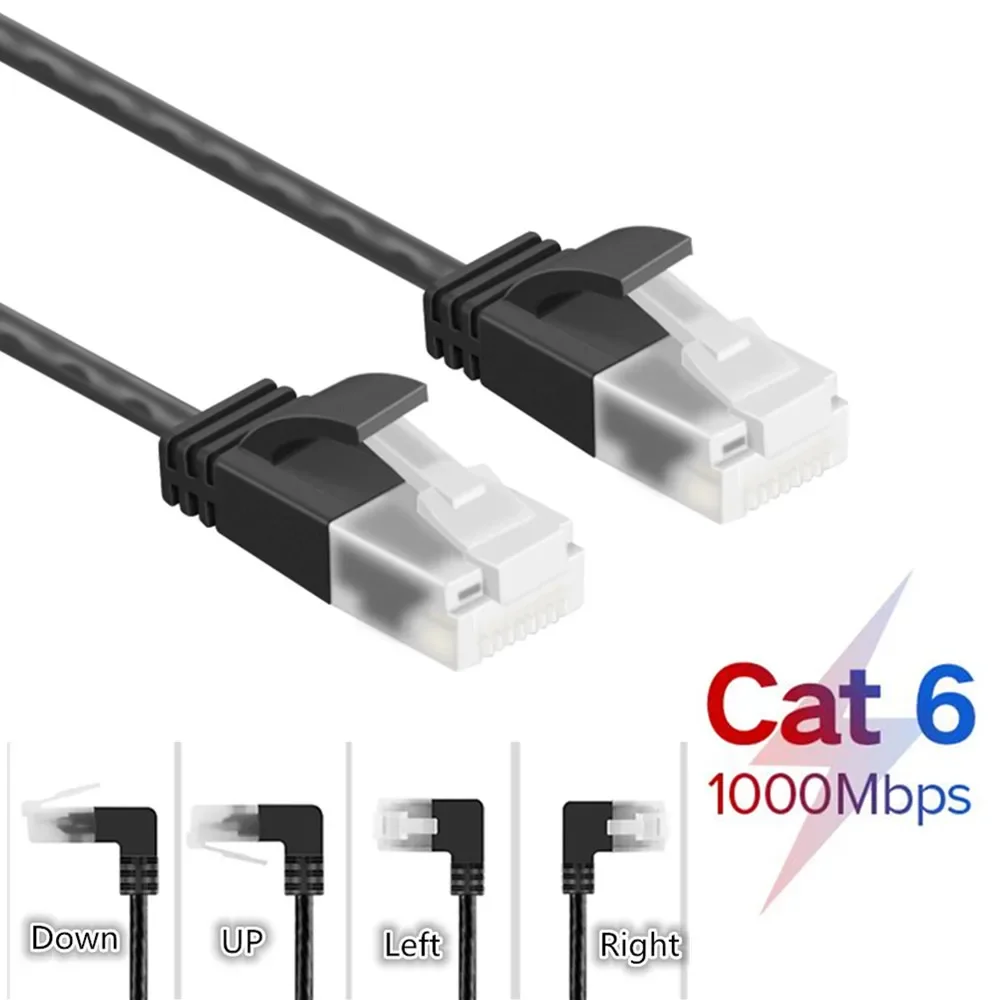 Cat6 a Ethernet Cable Ultrafine Patch Network Cable for RJ45 Router Computer PS2 PS3 XBox Networking LAN Cords 0.25m 0.5m 1m 2m