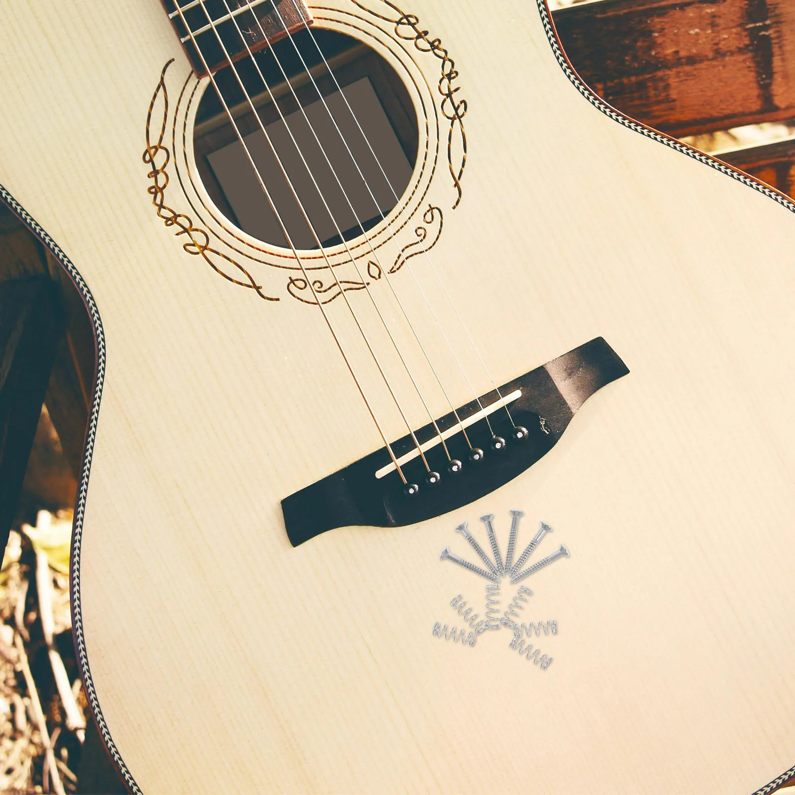 1 مجموعة مسامير لاقط الغيتار الينابيع الغيتار الكهربائي الأجهزة استبدال أجزاء التثبيت ترقية أداء الصوت واضحة #6