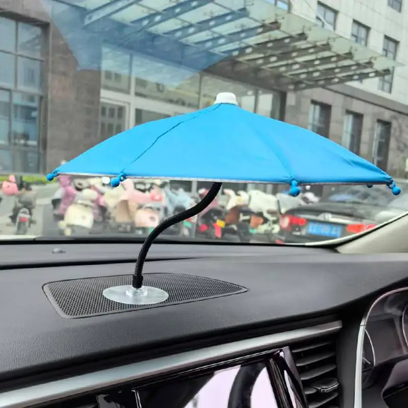 

Bending Design Car Phone Sunshade Anti-glare W Adhesive Clip Phone Umbrella 360° Rotation Adjustable Non-slip Auto Phone Bracket