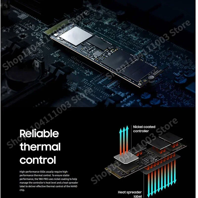 Imagem -05 - Pcie Gen Nvme Ssd para Jogos Internos de Estado Sólido com Dissipador de Calor de até 12000 mb s Velocidade de Leitura Preto Sn850x 1tb 2tb 4tb M.2 2280