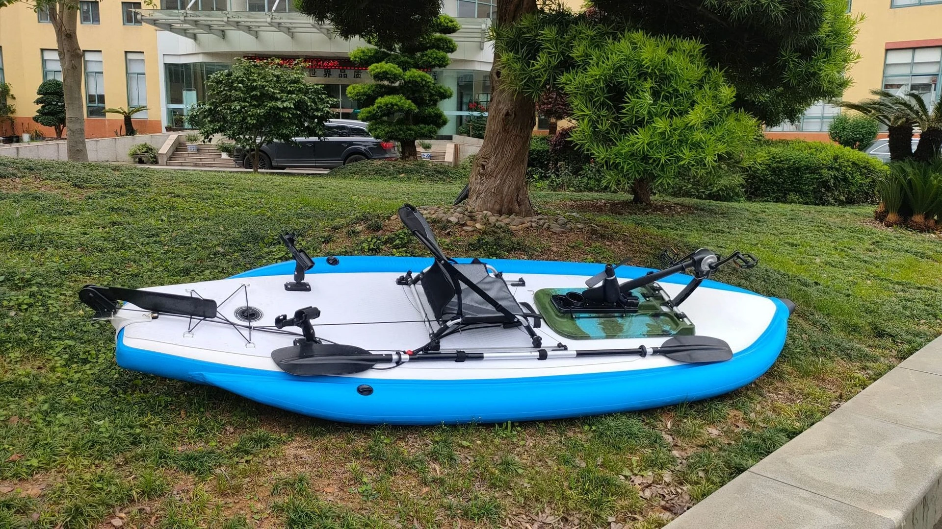 Inflatable boat inflatable SUP board inflatable surfboard with metal pedal and aluminum seat