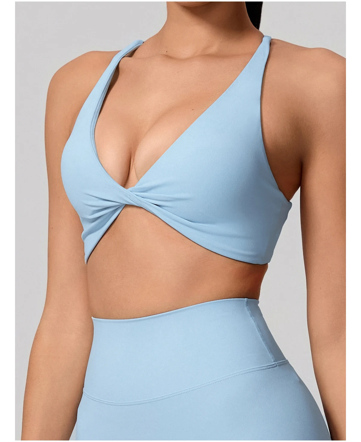 Hearuisavy Sommer Sexy Gym-Top für Damen, Lauf-BH mit Rückenkreuzung, Yoga-BH, Sport-BH, atmungsaktive Push-Up-Unterwäsche, Fitness-Workout-Top – Detail 16