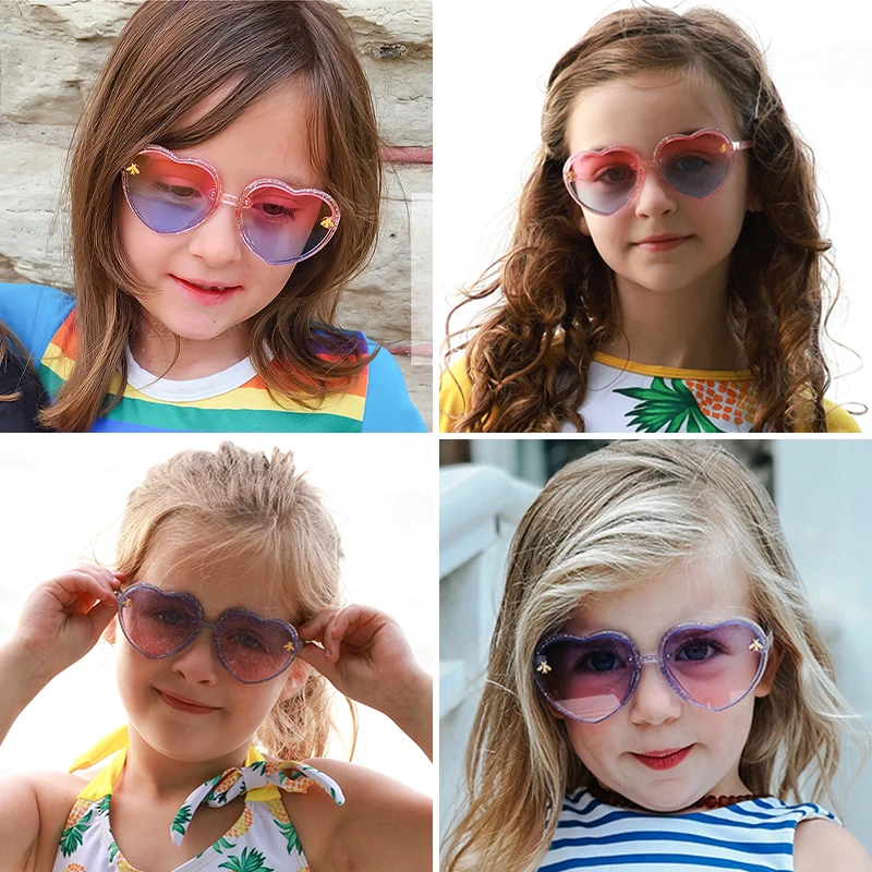 2023 New Children Cute Colors Animal Bee UV400 Sunglasses Baby Girls Outdoor Acrylic Sun Protection Sunglasses Kids Sun Glasses