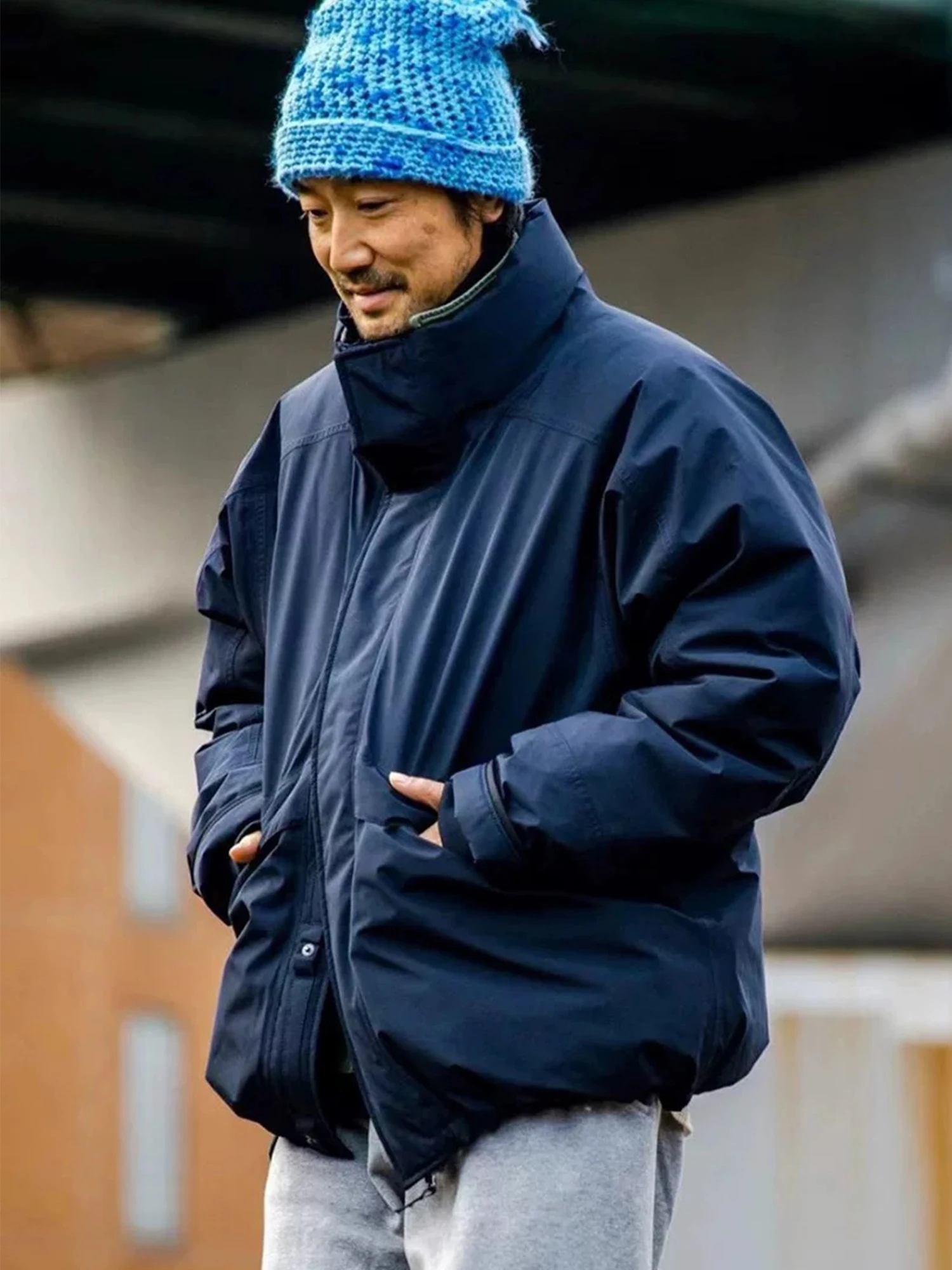 Waterproof Windproof Winter down Jaet Stand Collar Polyester Fiber  Tex Light Electronic Full Prure Adhesive