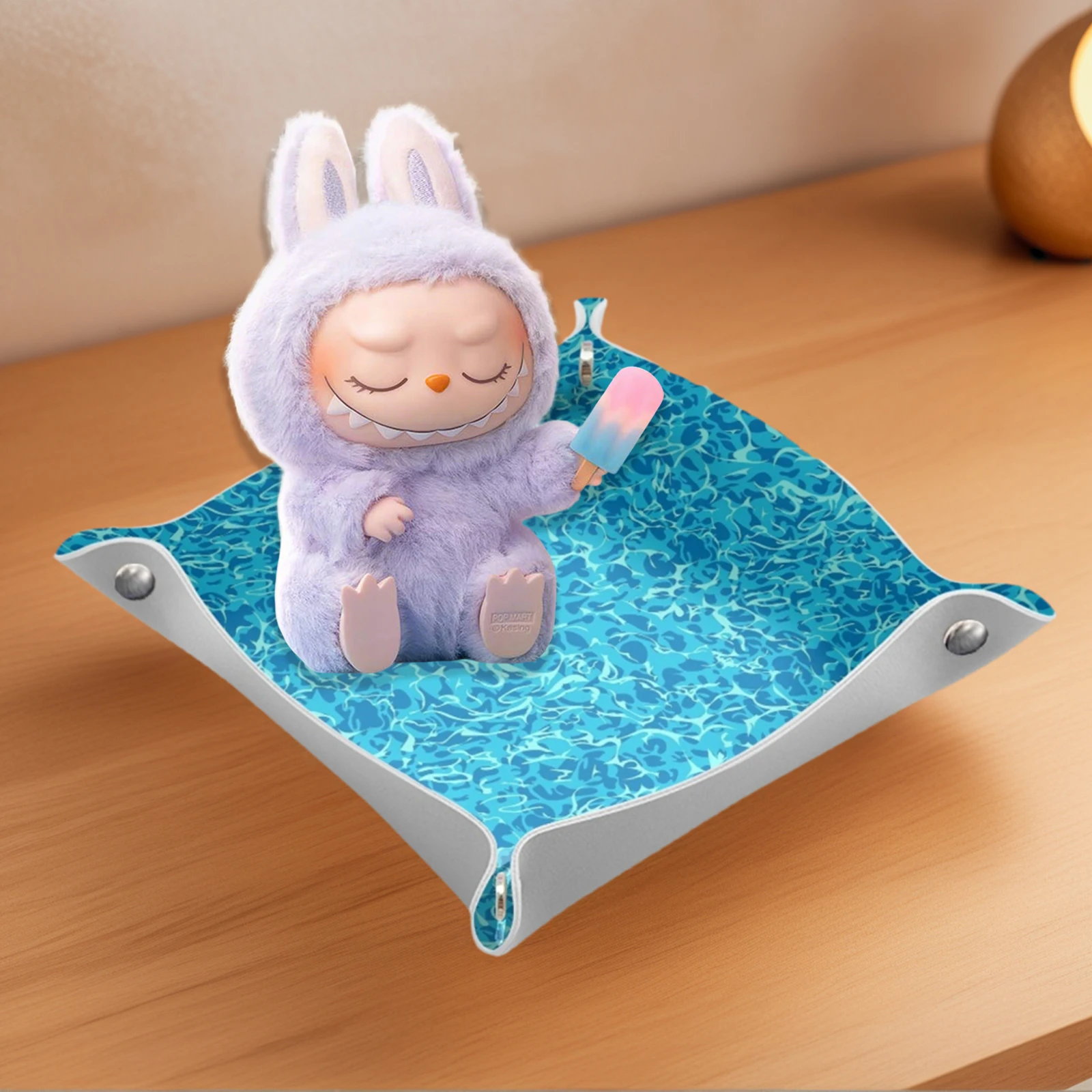 

Labubu's Private Pool Bath Tray Decoration Display Case Labubu Plush Doll Storage Display Rack Gifts