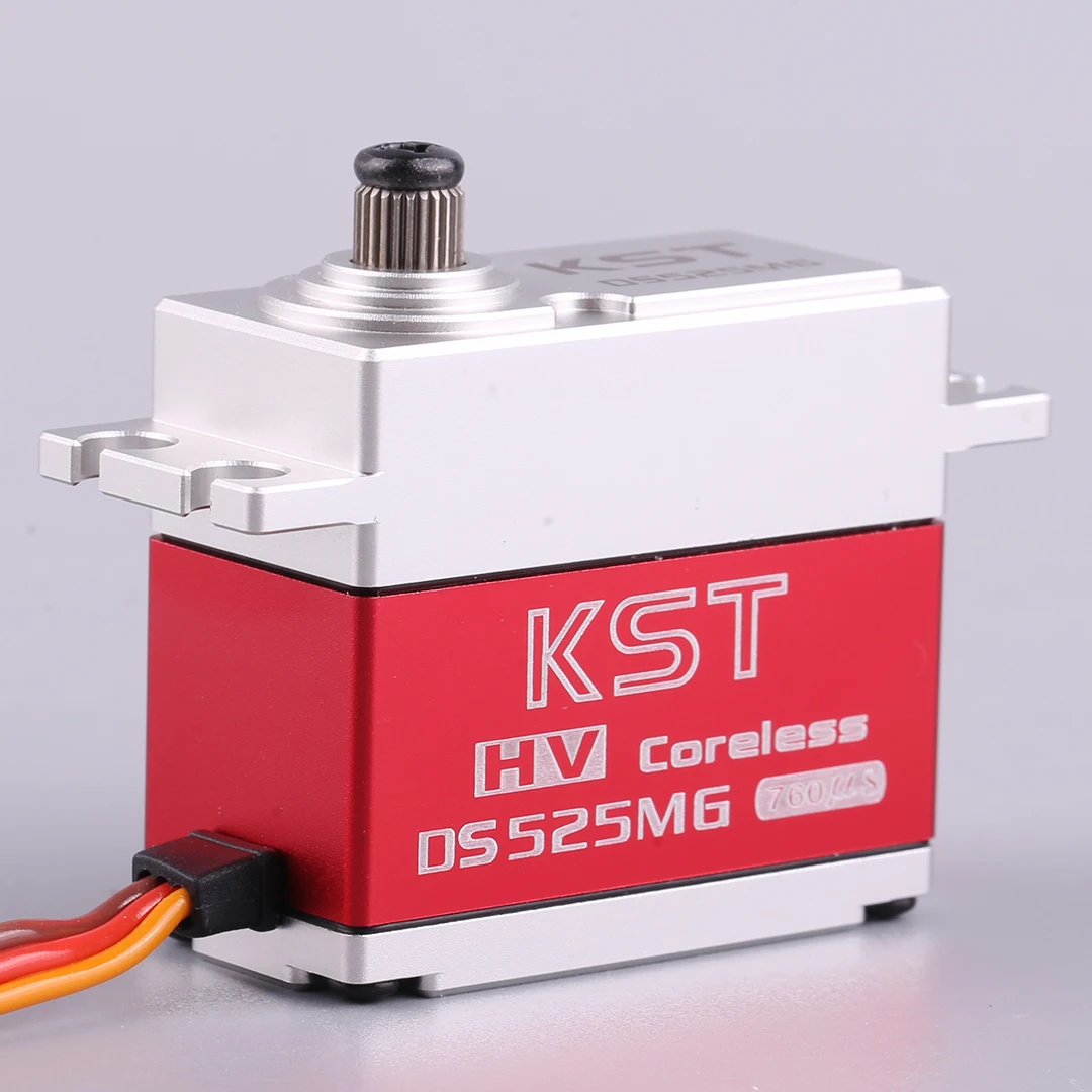 KST DS525MG 8.4V 7.5kg 0.04sec HV ดิจิตอลเกียร์โลหะมอเตอร์เซอร์โวสำหรับรุ่น RC UAV รถเรือหุ่นยนต์แขนเฮลิคอปเตอร์ชิ้นส่วนเครื่องบิน