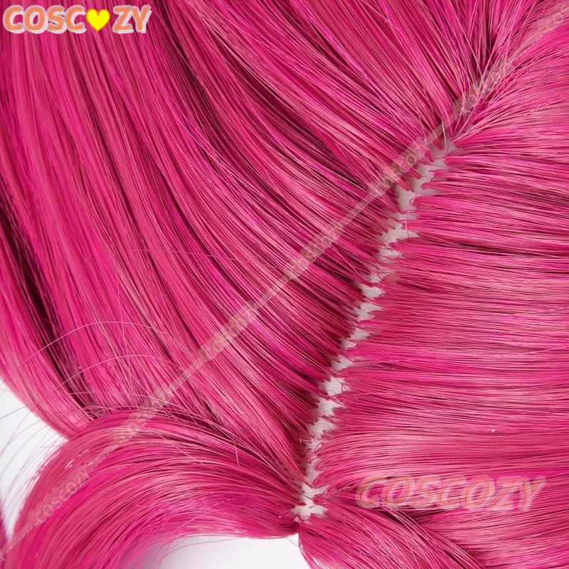 Lumi Mira Cosplay Perücke Anime KPop Dämon Cos Hunters Superstar Top Lange Rosa Perücken Mädchen Gruppe Frauen Halloween Party Perücken