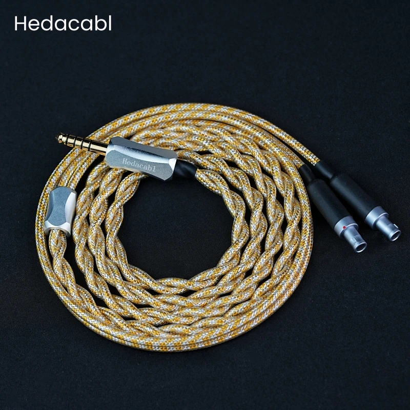 

Hedacabl HD-03 7N OCC Shielded Upgrade Cable, suitable for Sennheiser HD800, HD800s, HD820, HD820s, Dharma D1000 headphones