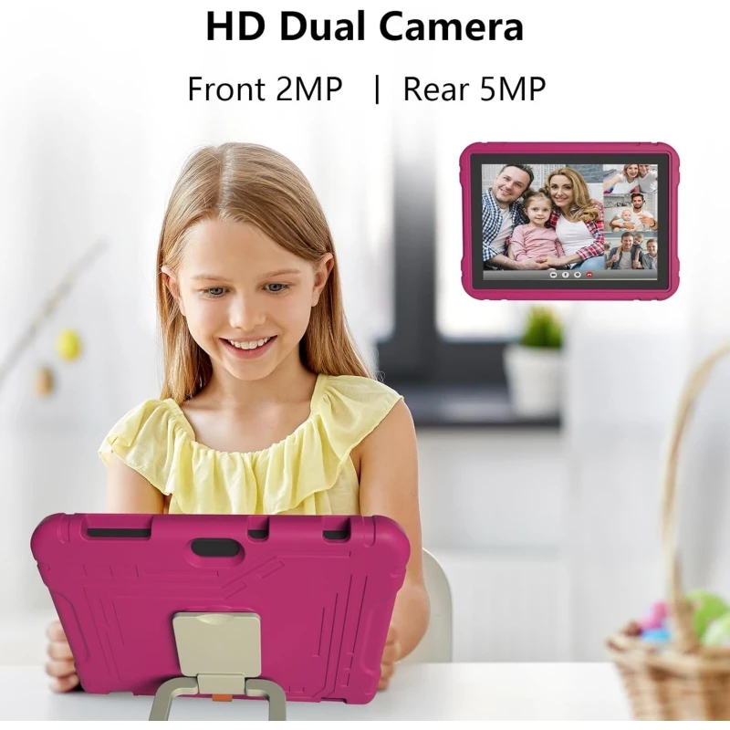 Vendite calde 10.1 "Android 13 Tablet Per I Bambini Tipo-C Regalo Custodia In Silicone 4 GB di RAM 64 GB di ROM Allwinner A523 8-core CPU 6000 mAh