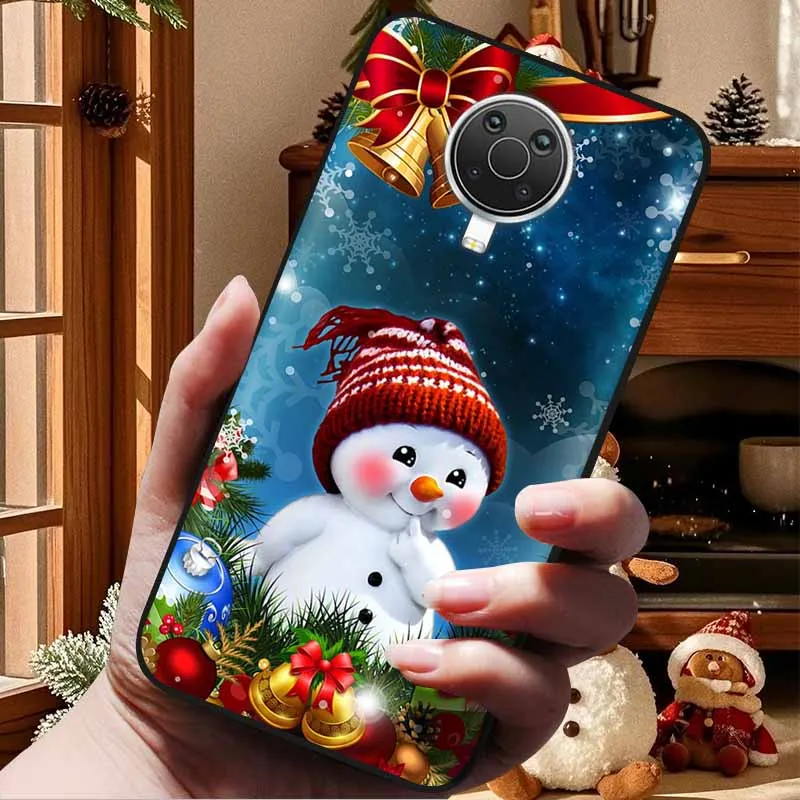 Christmas Cover For Nokia G20 G10 X20 X10 Cases 7.2 6.2 1.4 / 2.4 / 3.4 / 5.4 Cute Soft TPU Silicone Back Cover for Nokia7.2 6.2 view 5