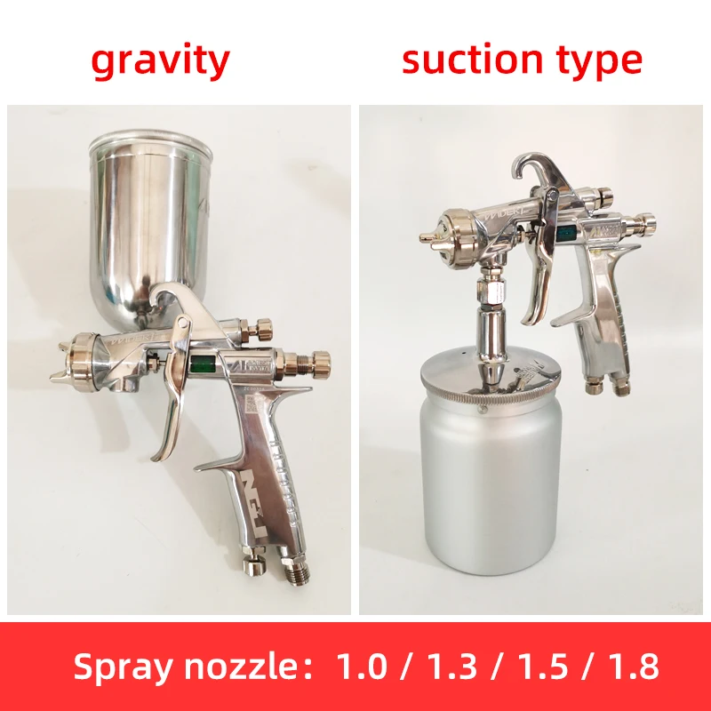 

Japan Iwata W101 Spray Gun Auto Furniture Paint Spraying High Atomization 1.0/1.3/1.5/1.8 Nozzle Pneumatic Spray Painting Tool