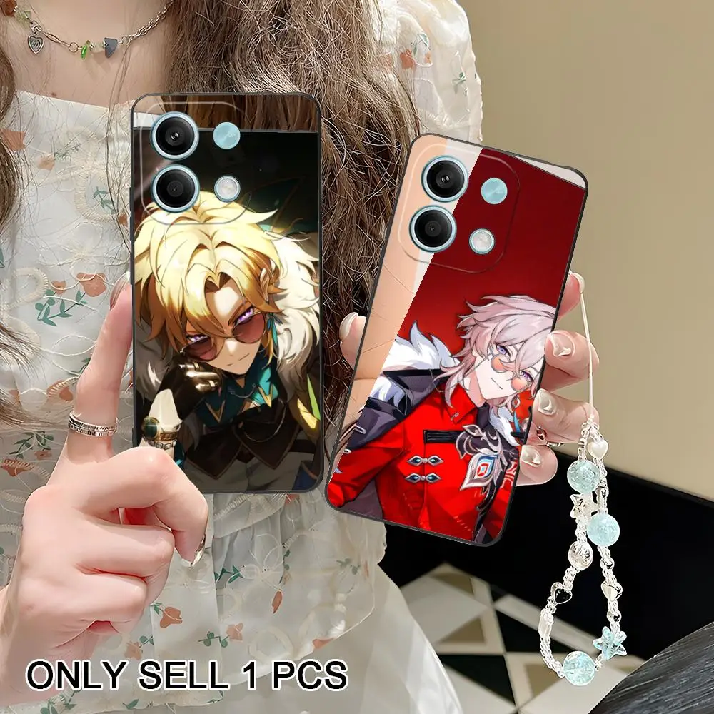 

HSR Aventurine Matte TPU Mobile Phone Case for POCO F8 F7 F6 F5 F4 F3 F2 Pro GT C75 C71 C65 C61 C40 Pro Ultra Colorful Cover