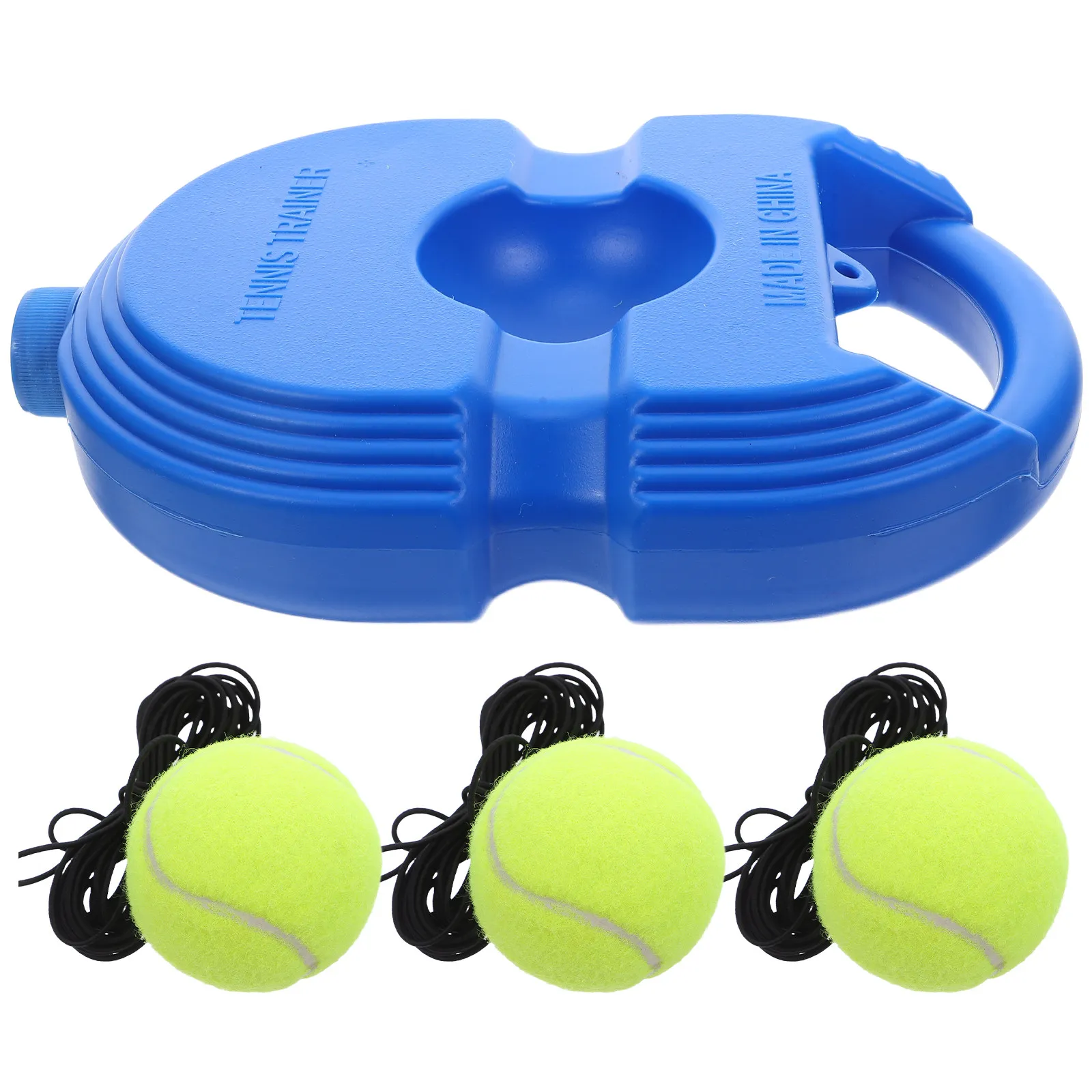 

1Set Tennis Rebounder Training Kit High Bounce Balls Non-Slip Base Portable Trainer Tennis Practice Equipment for Beginners