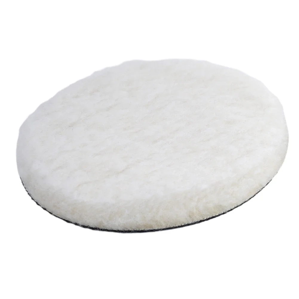 Buffing Pads Polishing Pads Wool Buffing Pads White + Black For Buffing Automotive 5/6/7 Inch Sanding On Car Buffer