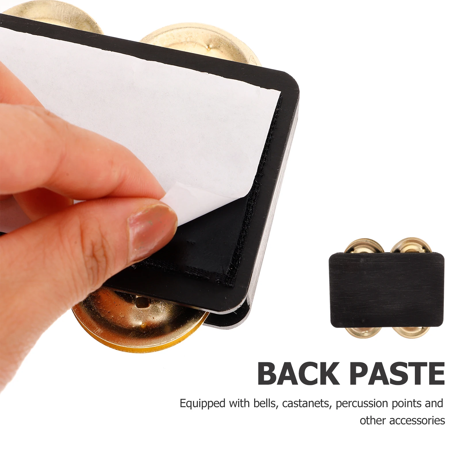 

Cajon Tambourine Medium Small Bell Piece Rhythm Percussion Metal Musical Instrument Accessories Drum Beating Bell Stage