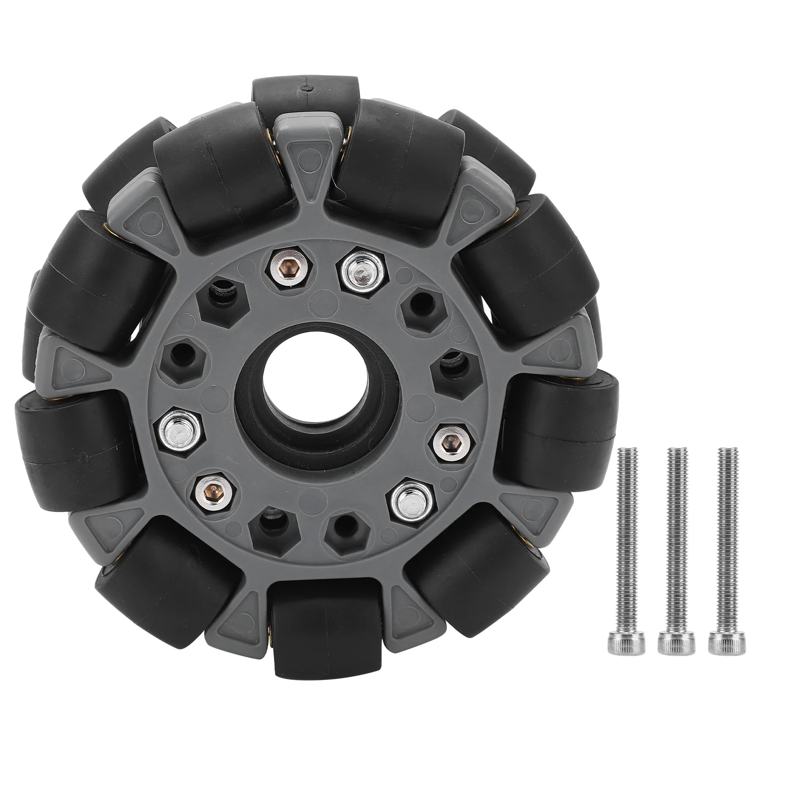 

100mm Double Plastic Omni Directional Wheel Loading 20KG for Platform Robotic Kit 14049 Double Plastic Omni Wheel