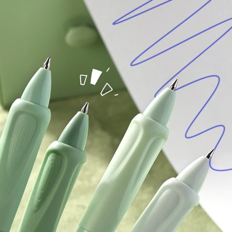 4x Gel Pen Quick-Drying 0.5mm Retractable Neutral Pen Press Pen Creative Erasable Pen Pen Smooth Writing Pen