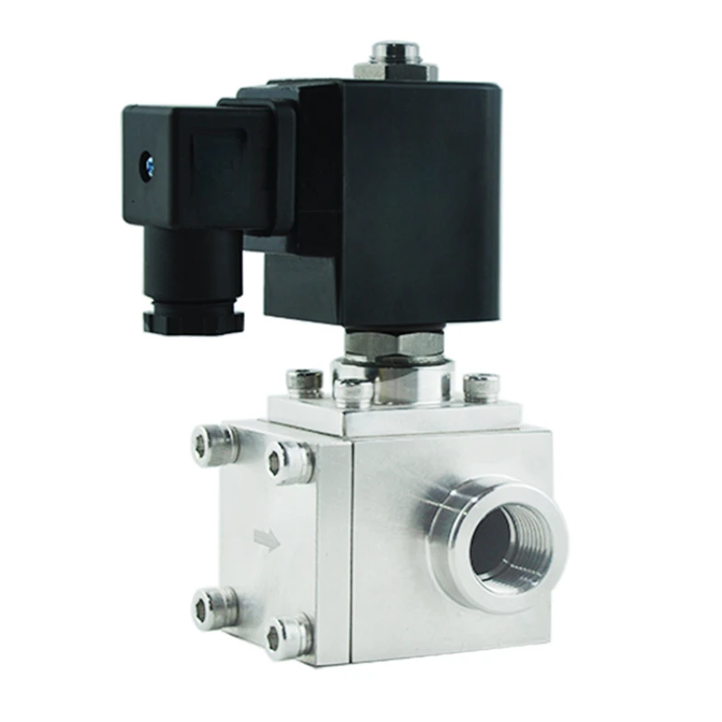 Pressure up to 200bar 250bar 300bar 12V 24V stainless steel high pressure solenoid valve