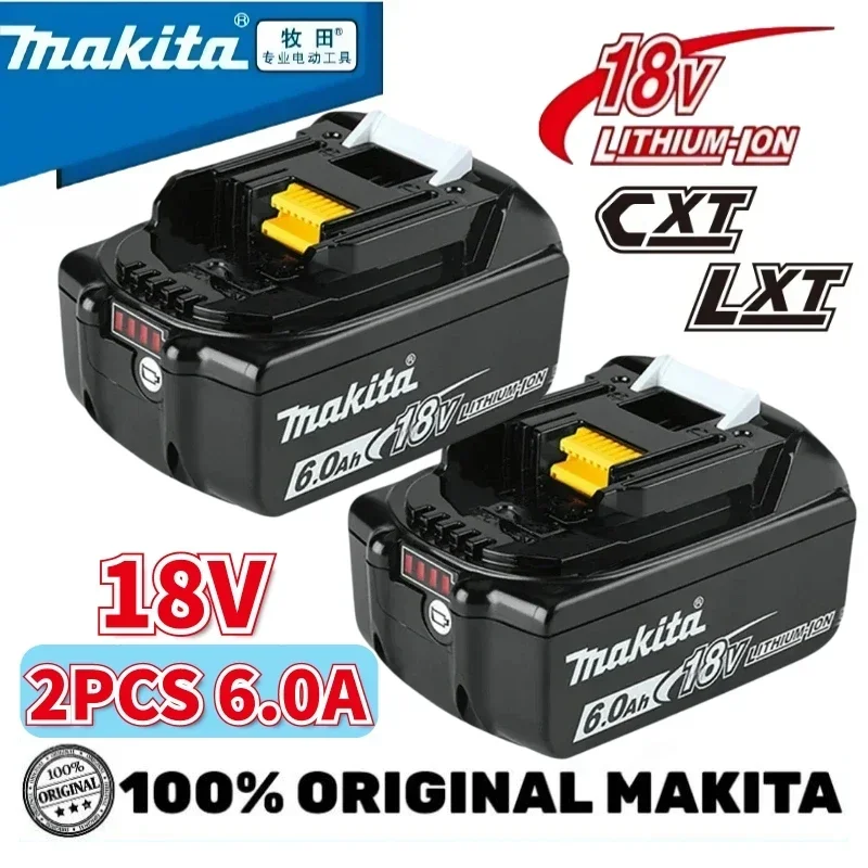 

100% Genuine Makita Rechargeable Power Tool Battery Replaceable LED Lithium-ion 6.0 Ah 18V LXT BL1860B BL1860BL1850 BL1830