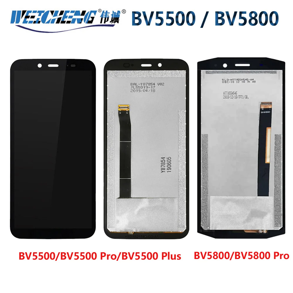 

Original For Blackview BV5500 Pro BV5800 LCD Display Touch Screen BV5500 plus lcd sensor Digitizer Assembly For Blackview BV5500