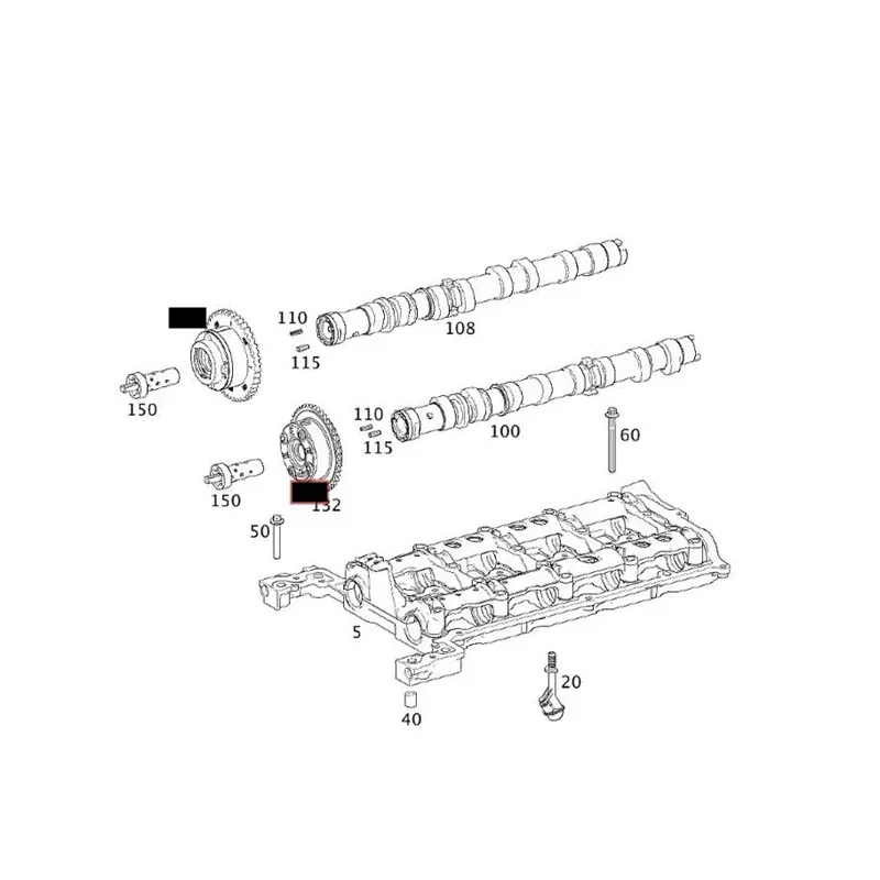2710501400 2710501500 2710503347 2710502947 Camshaft Adjuster Actuator for Mercedes Benz C250 W203 W211 W204 E200