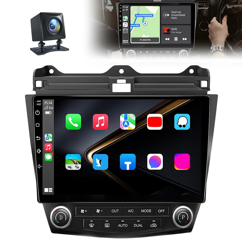 

Car Stereo Radio Wireless CarPlay Android Auto Car Radio with GPS WiFi BT FM Radio Android 13 for Honda Accord 7 2003-2007