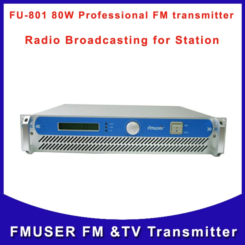 

Fmuser CZH FSN-80W 80 Watts FM Radio Broadcast Transmitter Wireless Campus Online For School