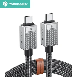 Yottamaster 40Gbps USB C Cable Thunderbolt 4 240W Fast Charging & Data Sync Cable 8K@60Hz Video Output for MacBook iPad Pro/Air