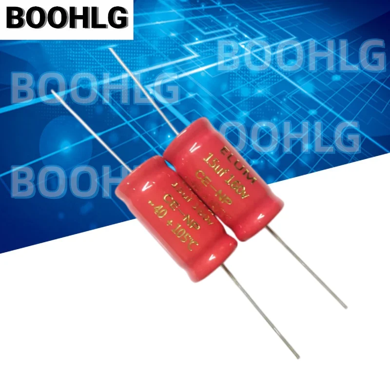 10PCS New Original Horizontal Axial Non-Polarized Electrolytic Capacitor 15UF 160V 13x26mm for Audio Crossover