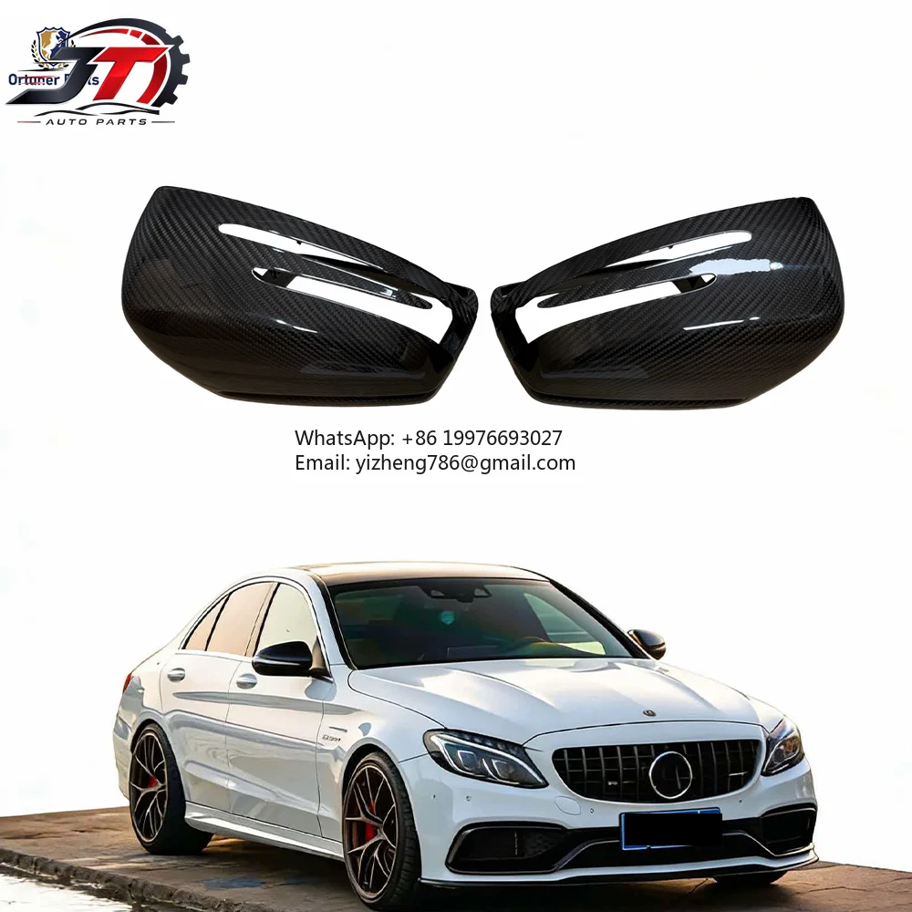 JT New Side Mirror Cover For Mercedes C Class W204 C63 2009-2014