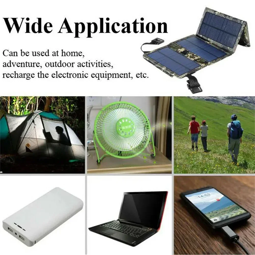 20W Solar Power System Solar Panel Kit Monocrystalline Power Portable Outdoor Rechargeable Solar Cell Solar Generator For Home