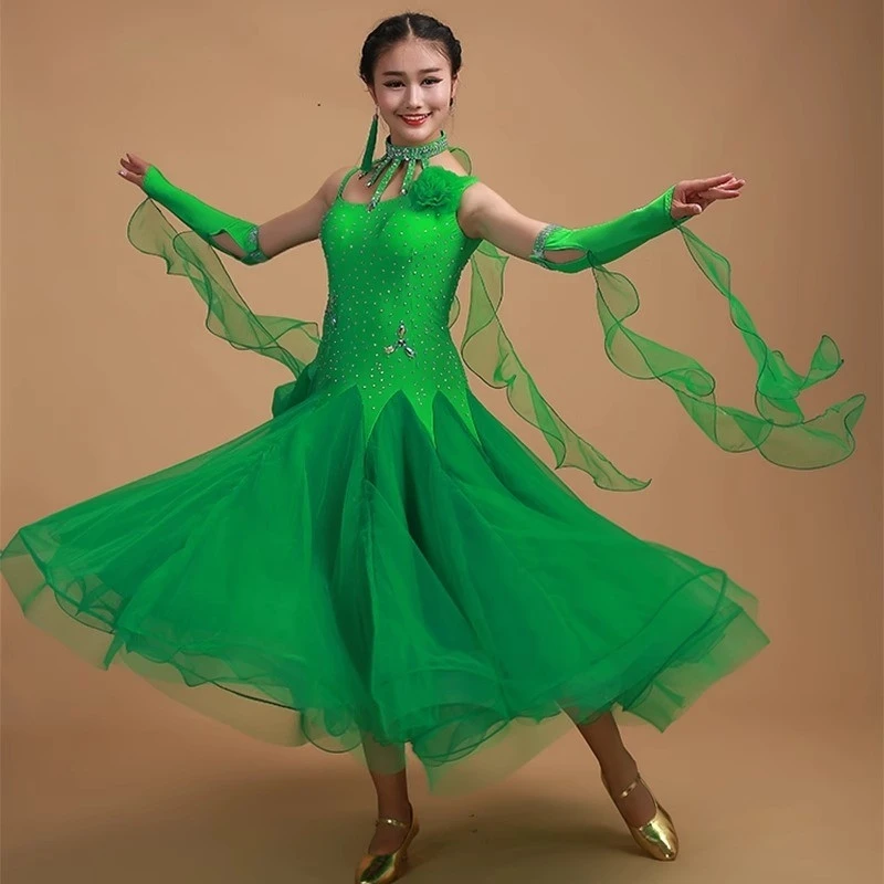 New Modern Dance Performance Dress National Standard Dance Performance Dress Large Display Social Dance Square Dance Competition