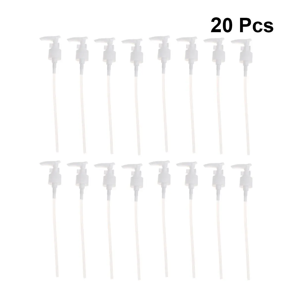 

20 шт. пластиковых насадок-помп с длинным носиком, герметичные насадки для дозаторов лосьонов, шампуней, моющих средств, жидкого мыла, эмульсий, для бутылок с помпами