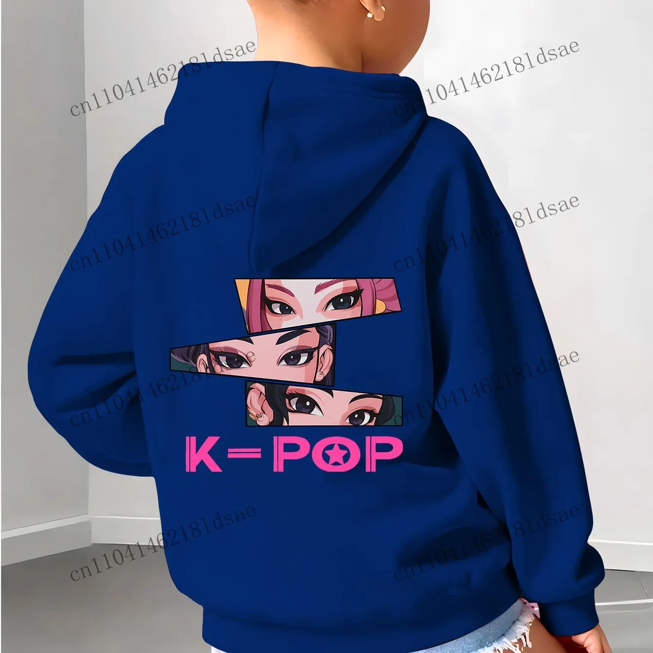 الفتيات أنيمي Kpop شيطان هنتر الكرتون الفتيات مقنعين البلوز الدافئة الأطفال موجة موضة بلايز عادية ملابس كاجوال البوليستر