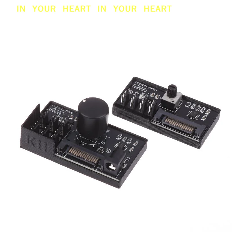 

【X】PWM Fan Speed Controller SATA DC Power On 4Pin Fan Governor NAS Server Fan Speed Regulator 4-Way 6-Way PWM Fan HUB Control