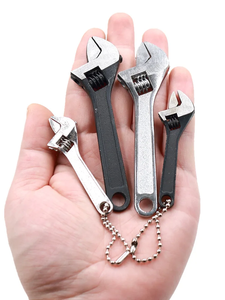 2.5/4-Inch Mini Adjustable Spanner Portable Alloy Steel Micro Adjustable Wrench Multifunction Small Spanners Durable Hand Tools