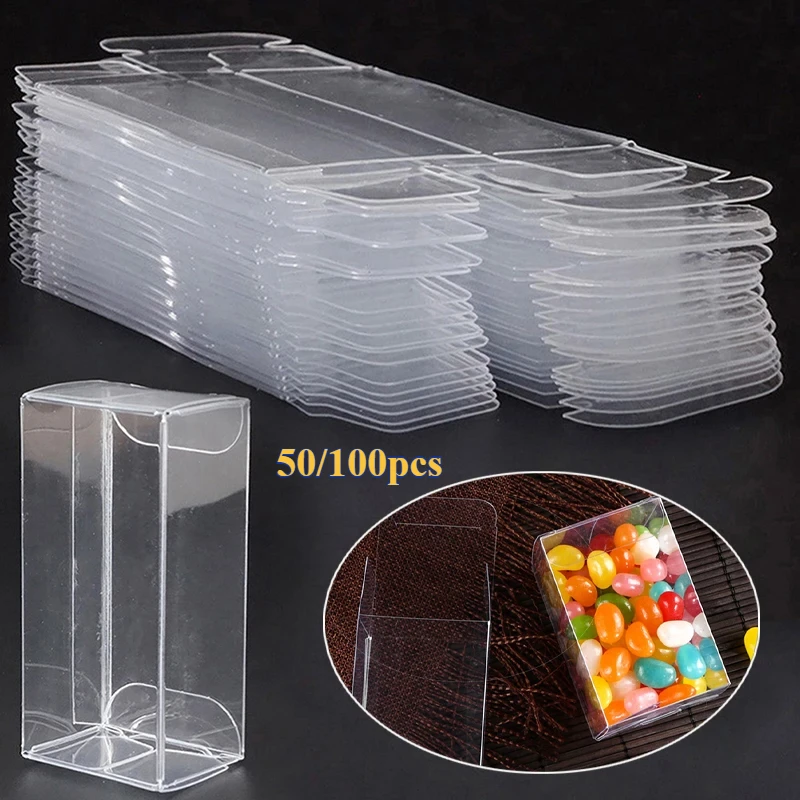 Model Car Toy Display Box PVC Rectangle Clear Gift Display Box Cosmetic Crafts Packaging Box Fit for Hotwheels 50PCS,100PCS