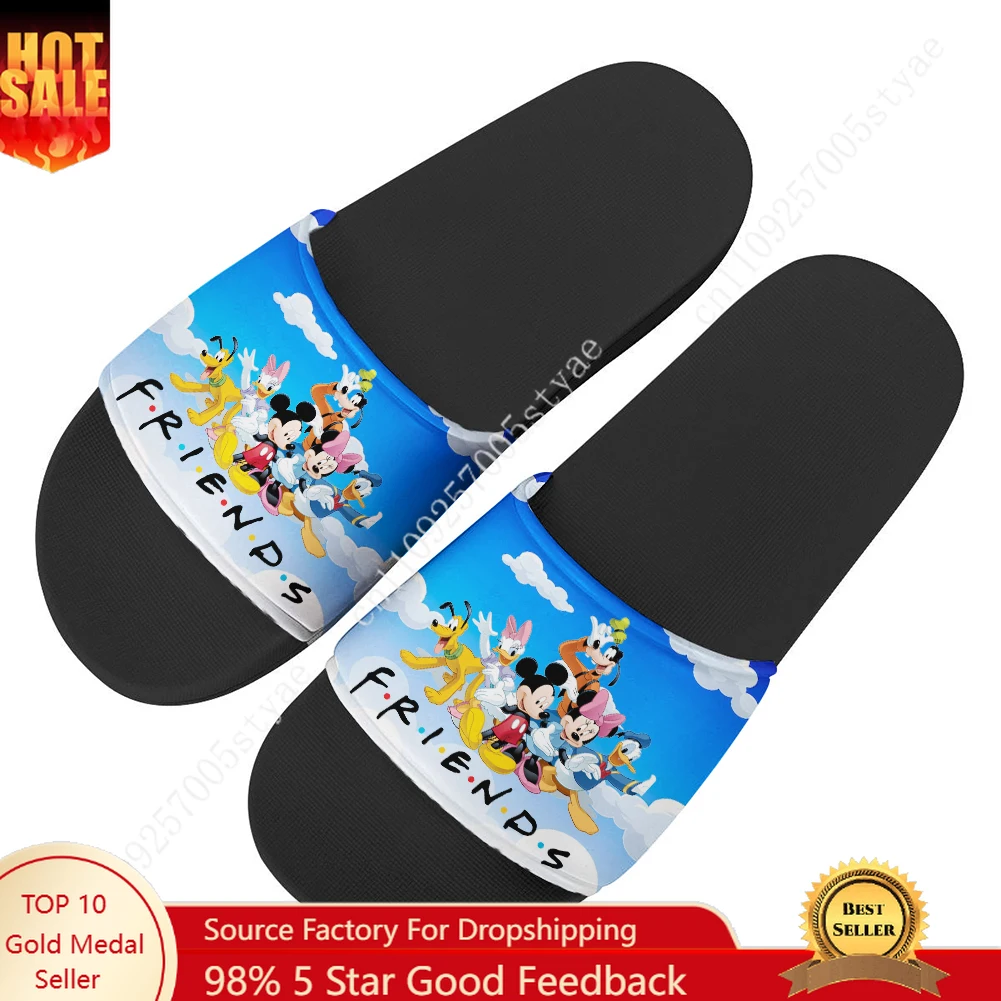 

Disney Mickey And His Friends Sandals Home Slippers Water Shoe Mens Womens Fashion Bathroom Swimming Pool Shoes Custom Slipper