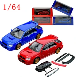 Diecast 1/64 Scale Model Car Subaru Impreza WRX STi 8 Alloy Car Model Subaru Impreza Play Vehicles Toys for Boys Original Box