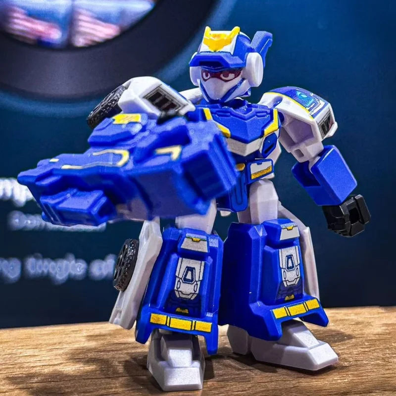 SEMBO BLOCK assembler bloc de construction Figure métal CARDBOT 2 bleu flic Mega Teuleokeo Mega Ambler jouet modèle ornement cadeau