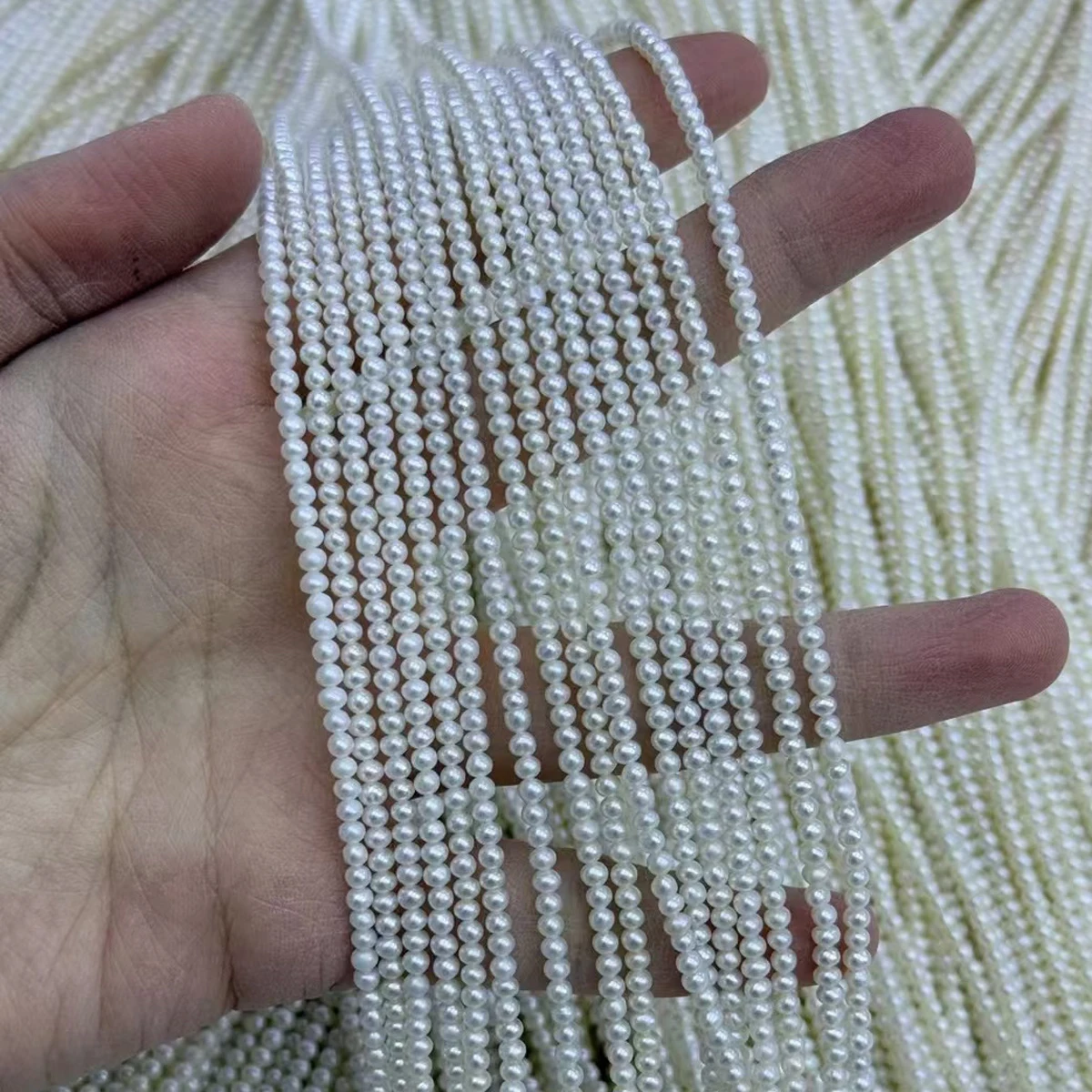 

100% Natural Genuine Culture Pearl Beads Loose Tiny Round Bead for Jewelry Making Diy Necklace Bracelet Accessories