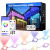 150FT 90LED, 영구 실외 LED 스트립 조명, 72가지 장면 모드를 갖춘 스마트 RGBIC 실외 조명, 정원 마당, IP68 처마 조명 1