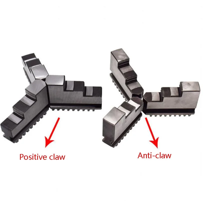 1set/3pcs Hard Chuck Jaws Claw Lathe Chuck 3 Claws Chuck Dedicated Claw Activity Positive/Negative Claw 80 100 125 160 200 250