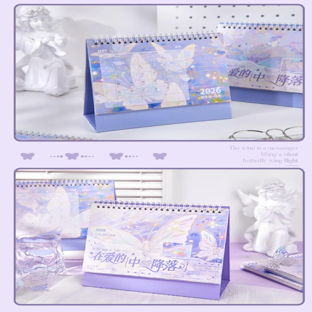Calendario da tavolo Calendario da tavolo di grandi dimensioni Agenda annuale Organizzatore Minimalista 2026 Calendario in piedi per la casa del pianificatore regalo