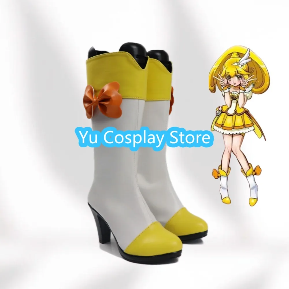 

Косплей-обувь Smile PreCure: Аниме-ботинки Яёи Кисэ для Хэллоуина