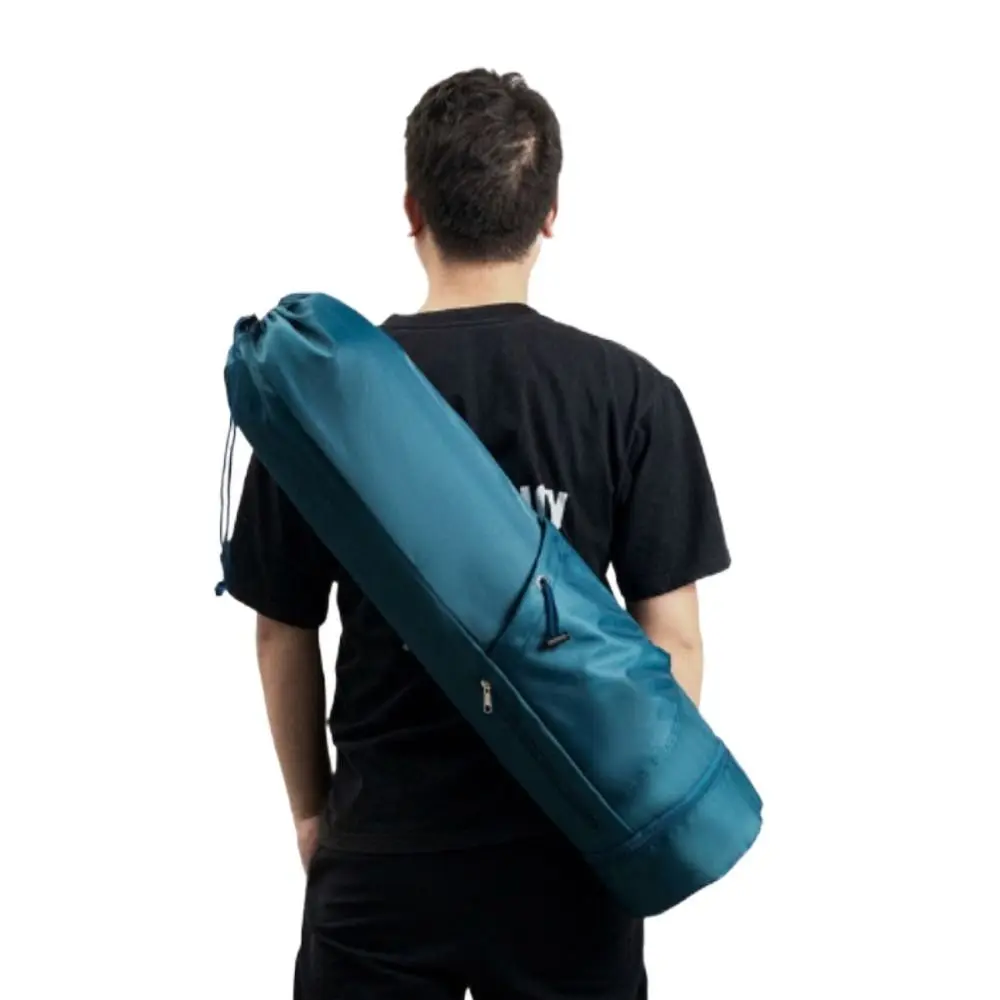 Bolsa para esterilla de Yoga de gran capacidad, correas ajustables impermeables para los hombros, bolsa deportiva transpirable, esteras de Yoga negras cómodas