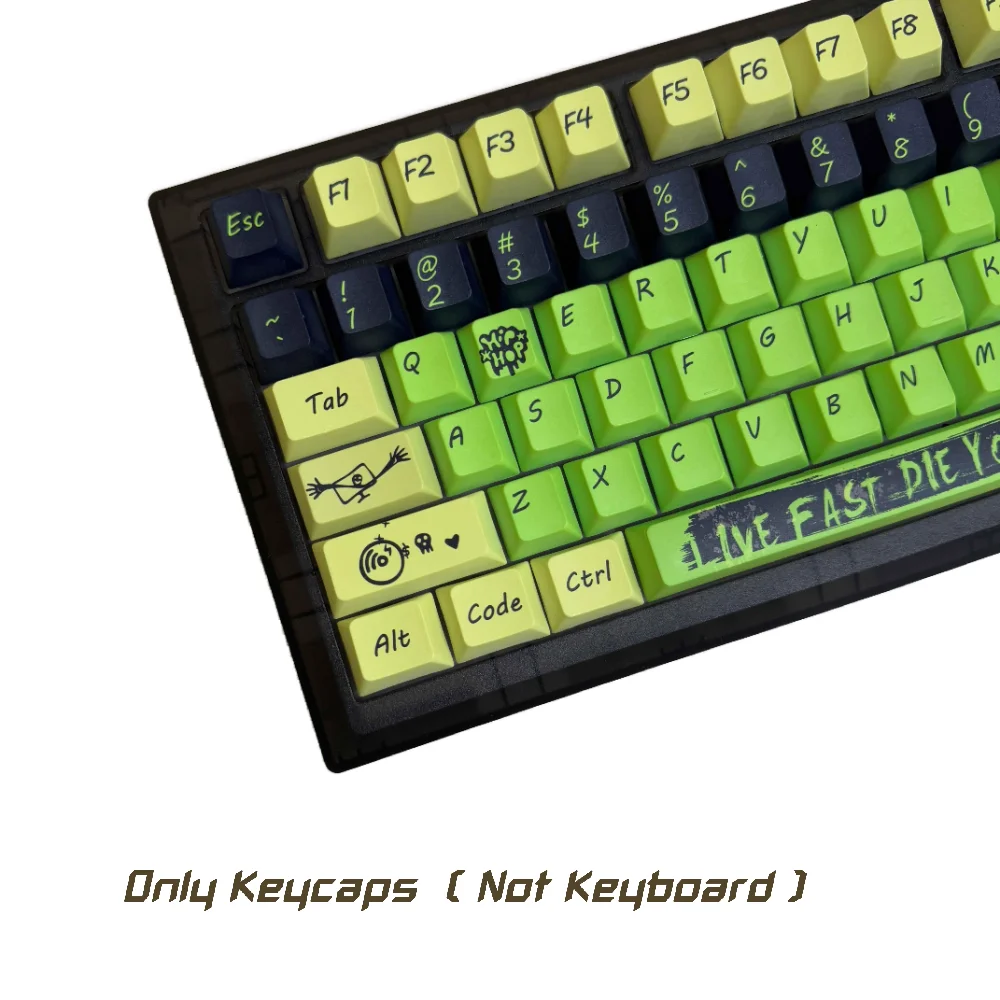 Переключатели Cherry MX ANSI US 136, колпачки для клавиш PBT Dye-Sub, набор игровых аксессуаров для механической клавиатуры 61/64/75/84/87/104/108