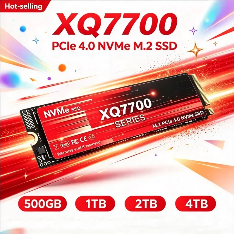 XQ7700 M2 PCIe4.0 NVMe SSD 500G 1TB 2TB PCIe3.0 500GB 4TB Hard Drive Hard Drives Hdd Disk Hd for Laptop Desktop PS4 PS5
